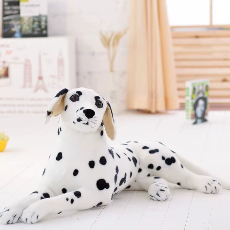 Stuffed Animals Dog Dalmatian Plush Toy Lifelike Giant Dog Toy Realistic Animal Kids Toys Gift for Children